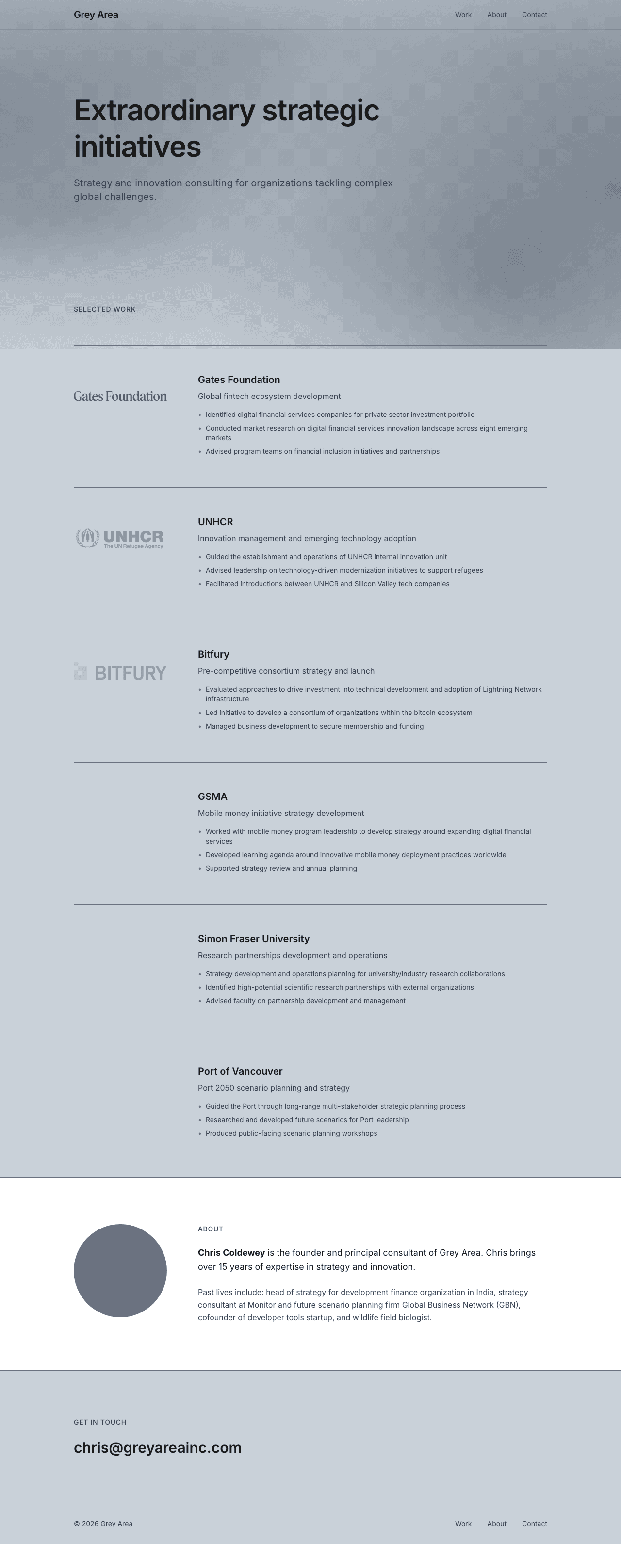 Grey Area website
